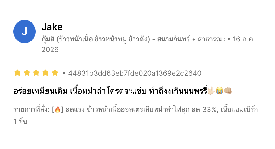 รีวิวจากลูกค้าคุ้มสึ ภาพที่ 11