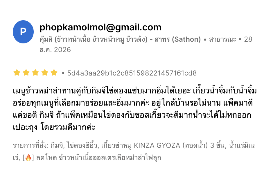 รีวิวจากลูกค้าคุ้มสึ ภาพที่ 14